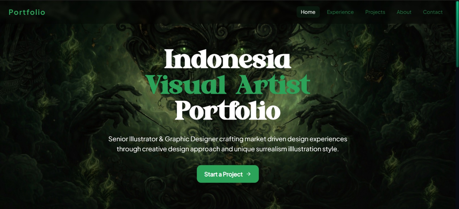 Portfolio with CMS (Content Management System)